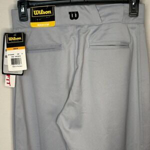 Wilson Relaxed Fit Baseball Pants Gray Athletic Dri Fresh Tech Men's Medium‎ NWT